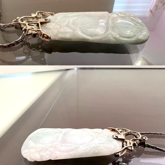 Jade Pendant w/ Silver Necklace! - Picture 15 of 15